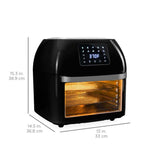Best Choice Products 16.9qt 1800W 10-in-1 Family Size Air Fryer Countertop Oven, Rotisserie, Dehydrator – White