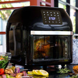 Best Choice Products 16.9qt 1800W 10-in-1 Family Size Air Fryer Countertop Oven, Rotisserie, Dehydrator – White